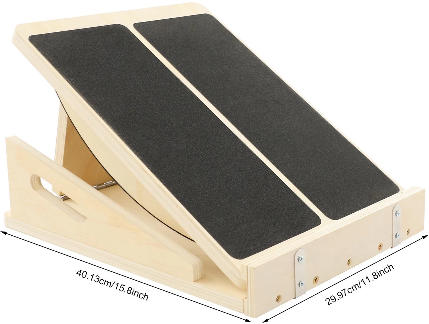 Marqs Balansbord - Balans plank - Fitness - Training - Volwassenen - Kuiten - 3 Standen - Tot 200 kg - Hout - Stretchplank