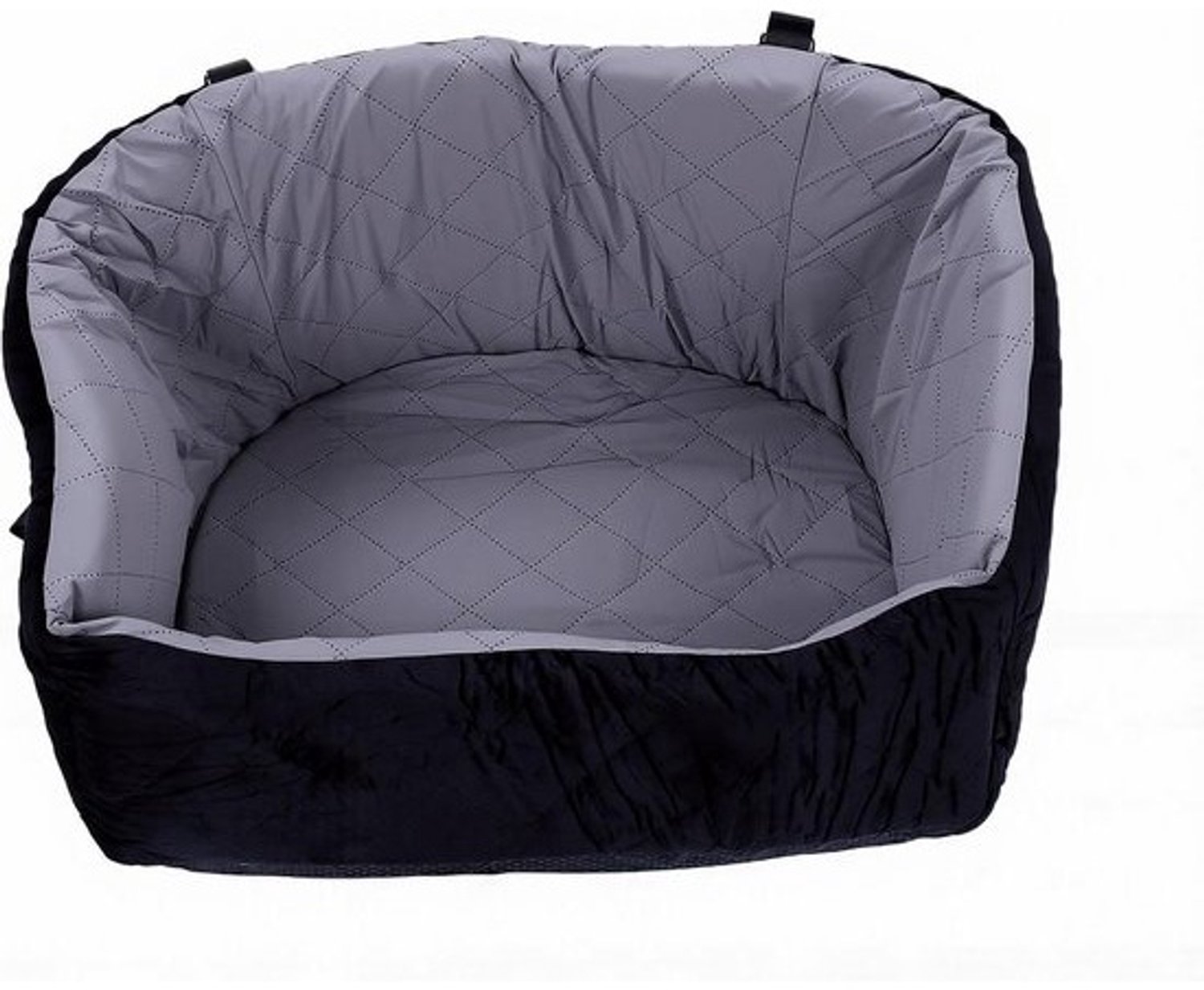 Hondenautostoel - Verhoger voor huisdieren - Veilig reizen - Ademend en waterdicht - 48x46x28cm - Grijs