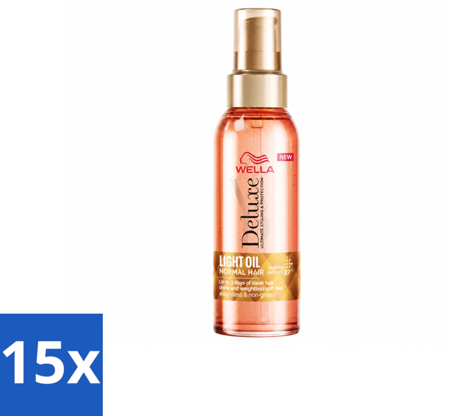 15 x Wella – Deluxe Oil Light – Haarolie – 100 ml - Voordeelverpakking - 15 stuks