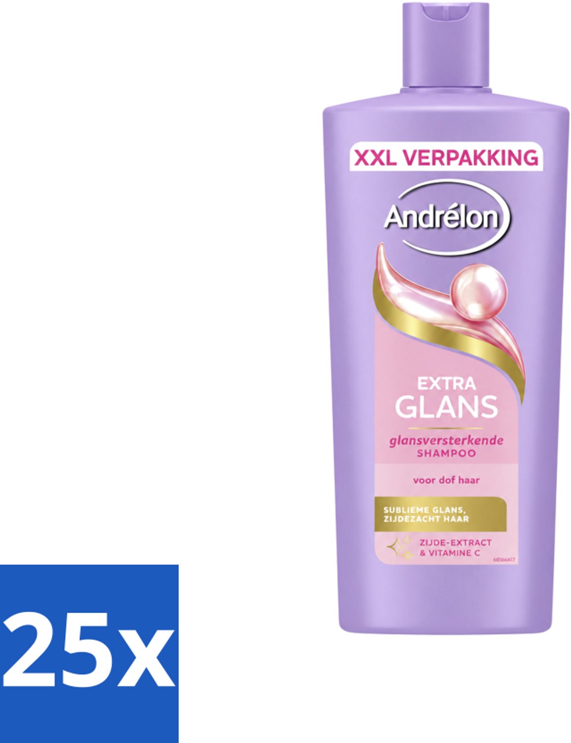 25 x Andrélon – Shampoo – Extra Glans – 685 ml - Voordeelverpakking - 25 stuks