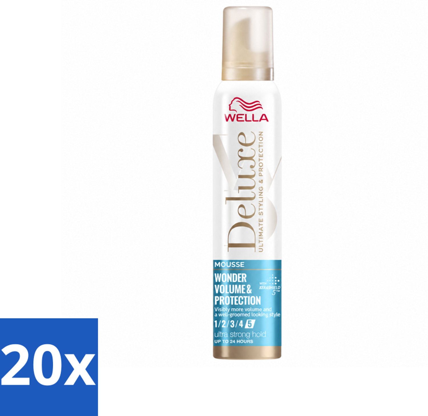 20 x Wella – Deluxe Volume & Protection – Haarmousse – 200 ml - Voordeelverpakking - 20 stuks