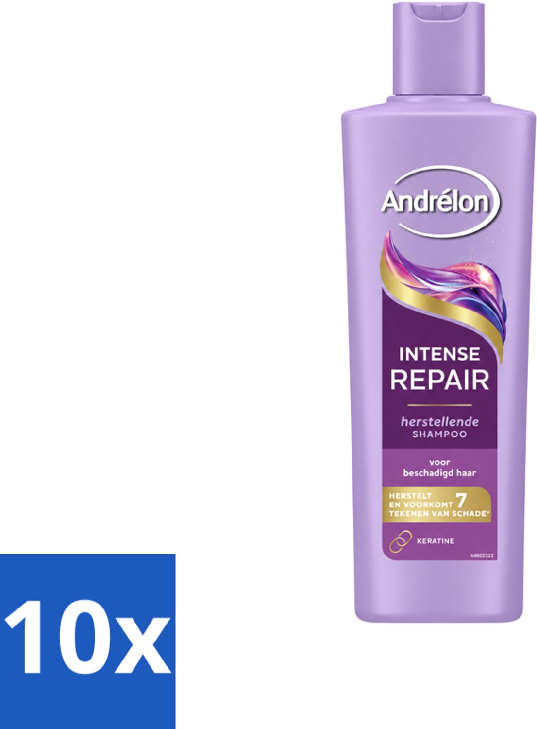 10 x Andrélon – Shampoo – Intense Repair – 250 ml - Voordeelverpakking - 10 stuks