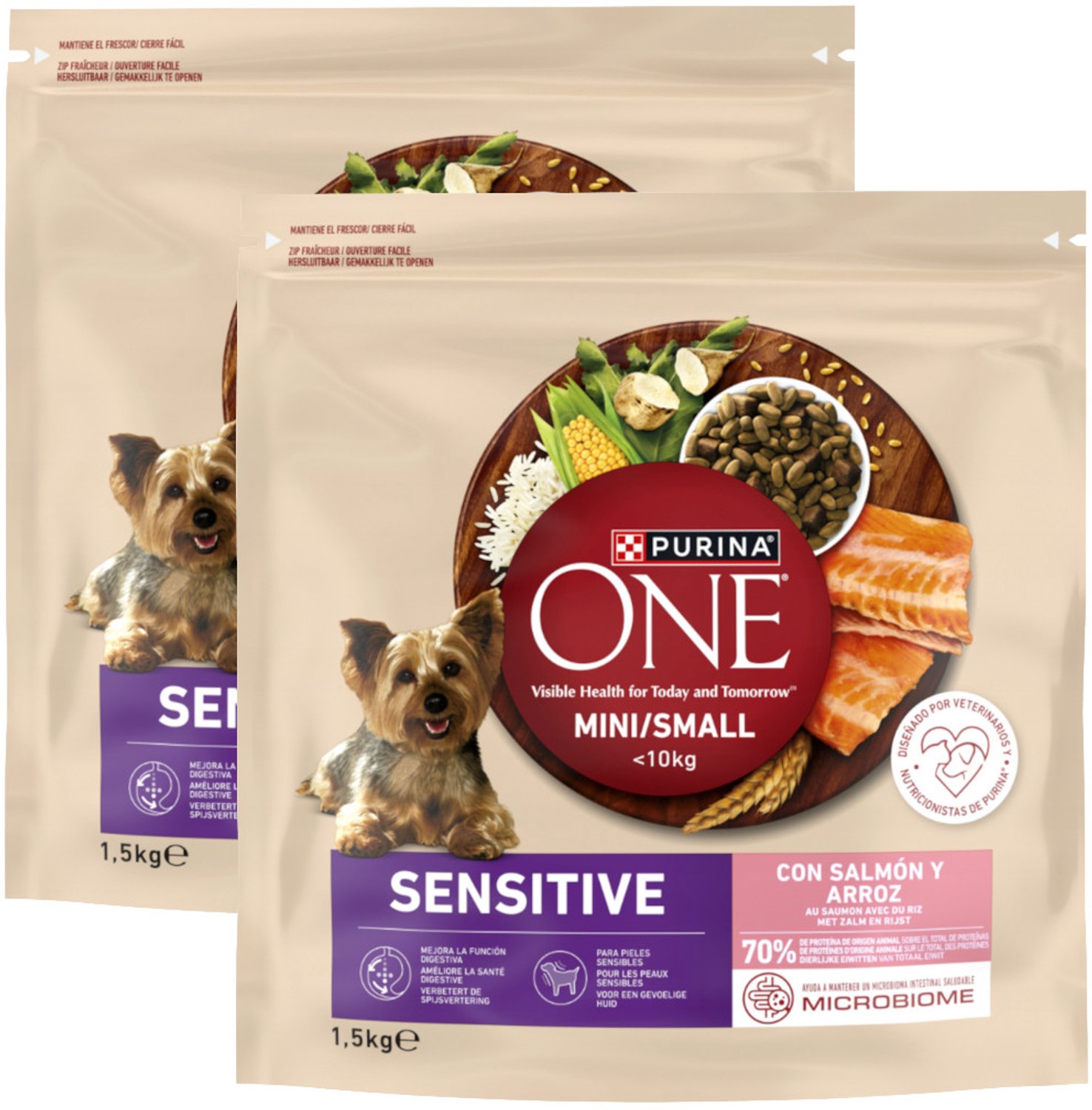 Sensitive Zalm en Rijst - Multipack - Honden Droogvoer - 3000g (2x1500g)