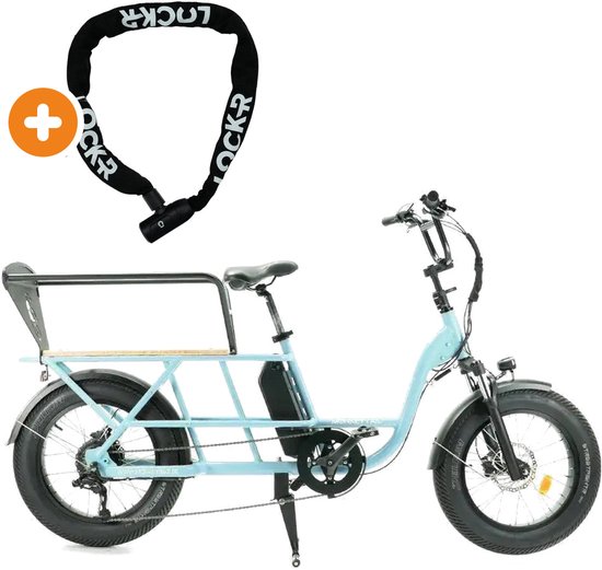 Monkeybike MonkeyTail - Elektrische Longtail - 250W motor - Oceaan blauw — afbeelding 5