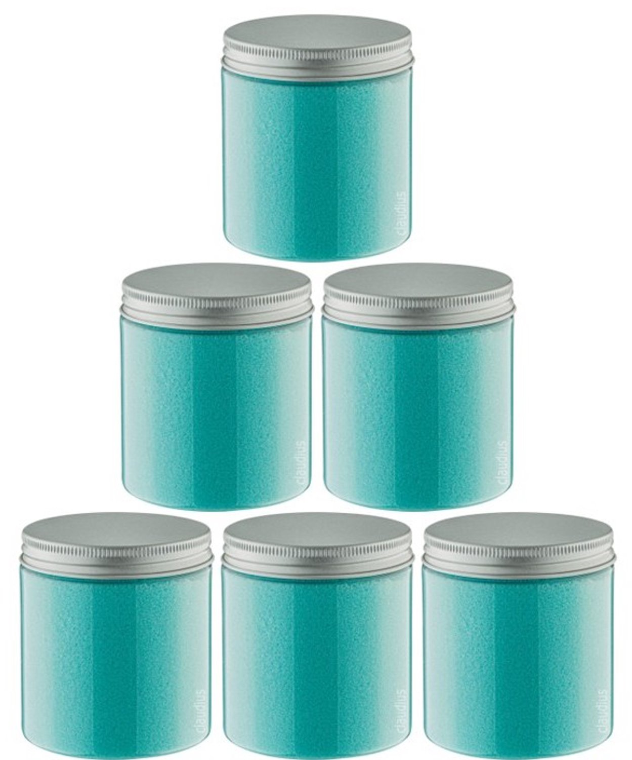 Claudius Scrubzout Hamam 300 gram - Pot met aluminium deksel - set van 6 stuks - Hydraterende Lichaamsscrub - Body Scrub