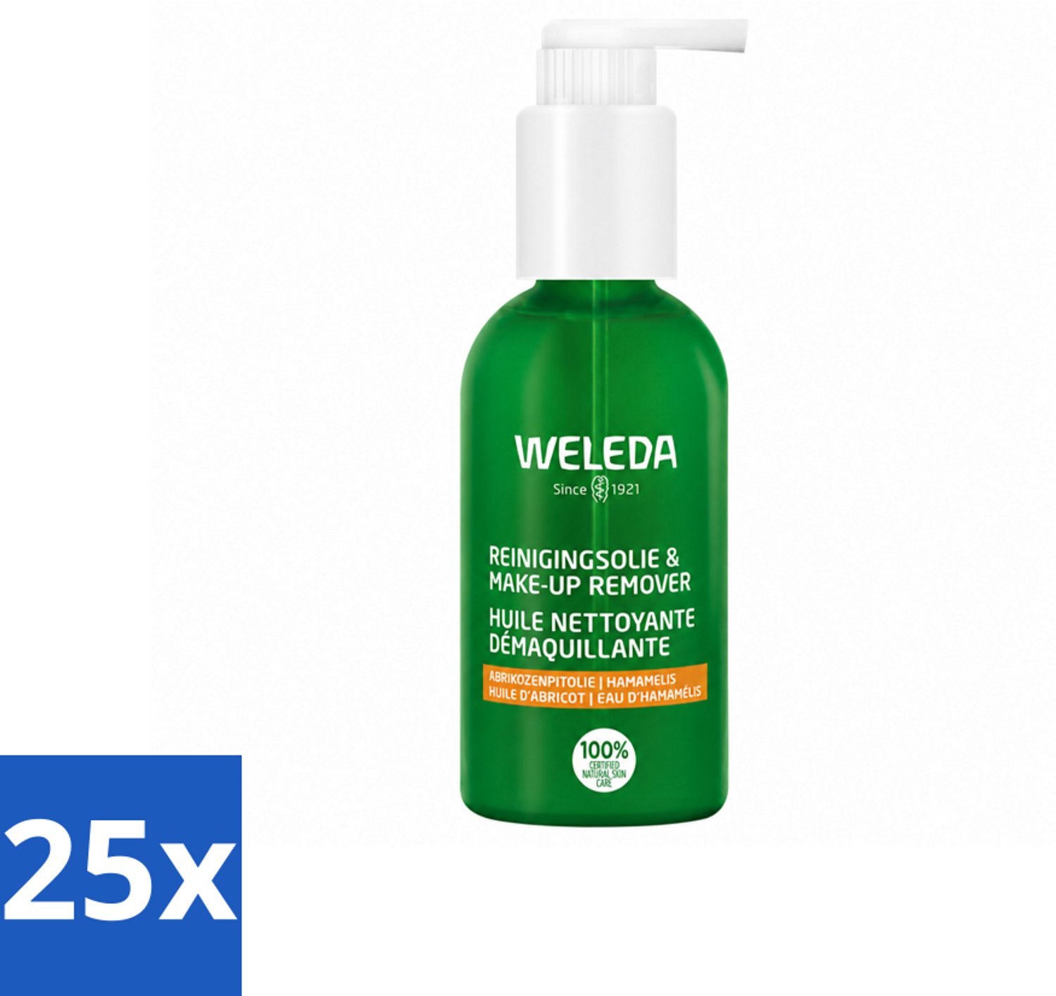 25 x WELEDA - Reinigingsolie & Make‑up Remover - 150 ml - Voordeelverpakking - 25 stuks