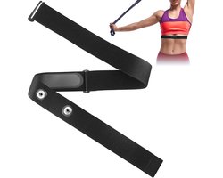 Hartslagborstband, elastische verstelbare polsband (65-95 cm), compatibel met Garmin, Polar H10/H9, Coospo en Magene riem, hartslagsensor