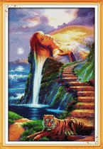 Artstudioclub®  borduurpakketten volwassenen 44×64cm  tijger