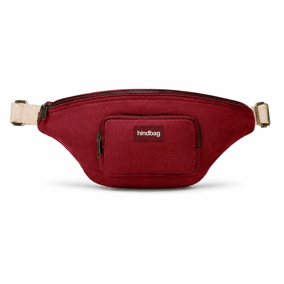 Hindbag heuptas Sofia bordeaux - biologisch katoen