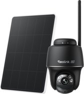 Reolink Argus PT Ultra - 4K Draadloze Batterij-buitencamera - Kleuren Nachtzicht - Automatische Tracking - Afneembaar Zonnepaneel - Dual-Band WiFi 6 - Tweewegs Audio - Zwart