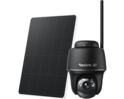 Reolink Argus PT Ultra - 4K Draadloze Batterij-buitencamera - Kleuren Nachtzicht - Automatische Tracking - Afneembaar Zonnepaneel - Dual-Band WiFi 6 - Tweewegs Audio - Zwart