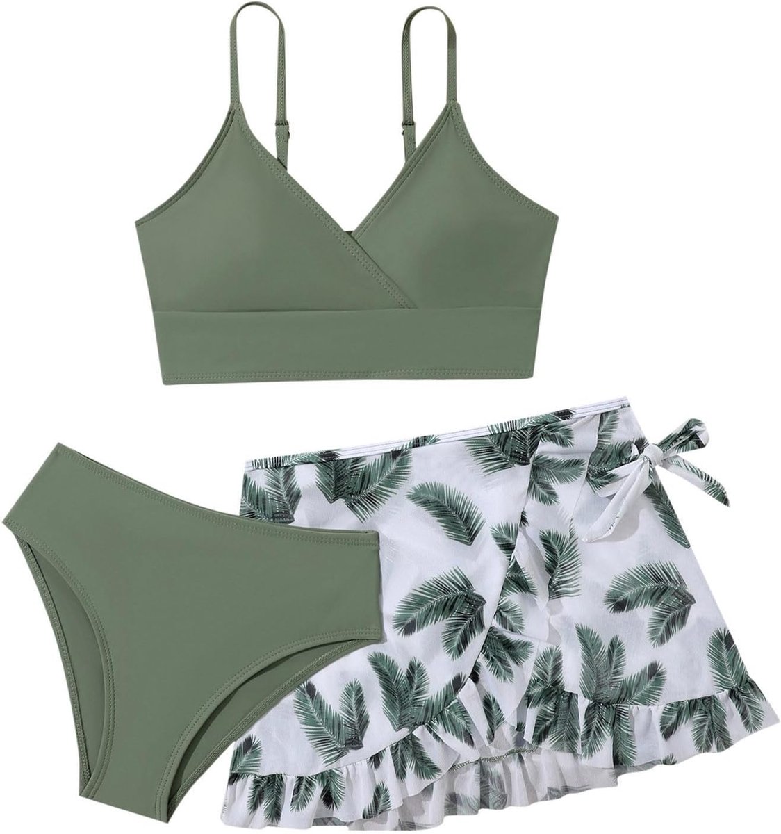 Badpak voor meisjes, tankini, gestreept, zonwering, UPF 50+, strik, strand, zwembad, vakantie, zomer, schattig, chic, A68