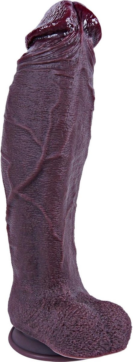 38 cm Gigantische XXXL Dildo Gemaakt van Dual-Density Siliconen, 8,5 cm Dik, Realistisch Gigantisch Design, voor Anale en G-spotstimulatie, met Grote Zuignap,Geschikt voor Gevorderde Mannen en Vrouwen