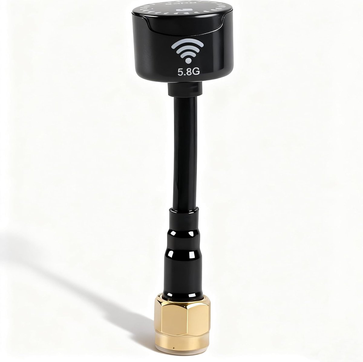 Antenne met hoge versterking, 5,8 GHz, 3dBi RHCP, flexibele installatie, sterk, voor FPV Racing Drone RC onderdelen accessoires (N-oir)