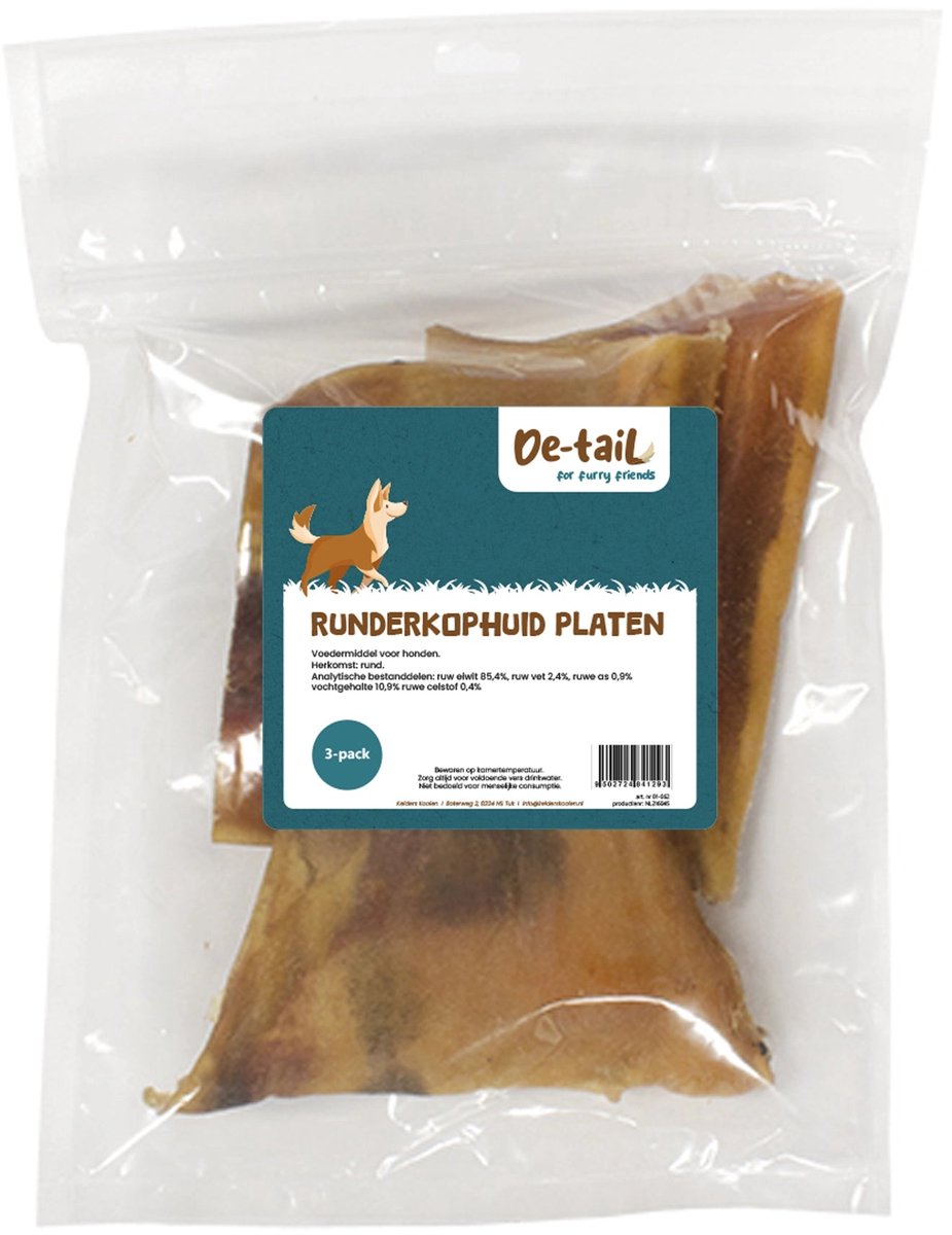 De-Tail Runderkophuidplaten 3-Pack