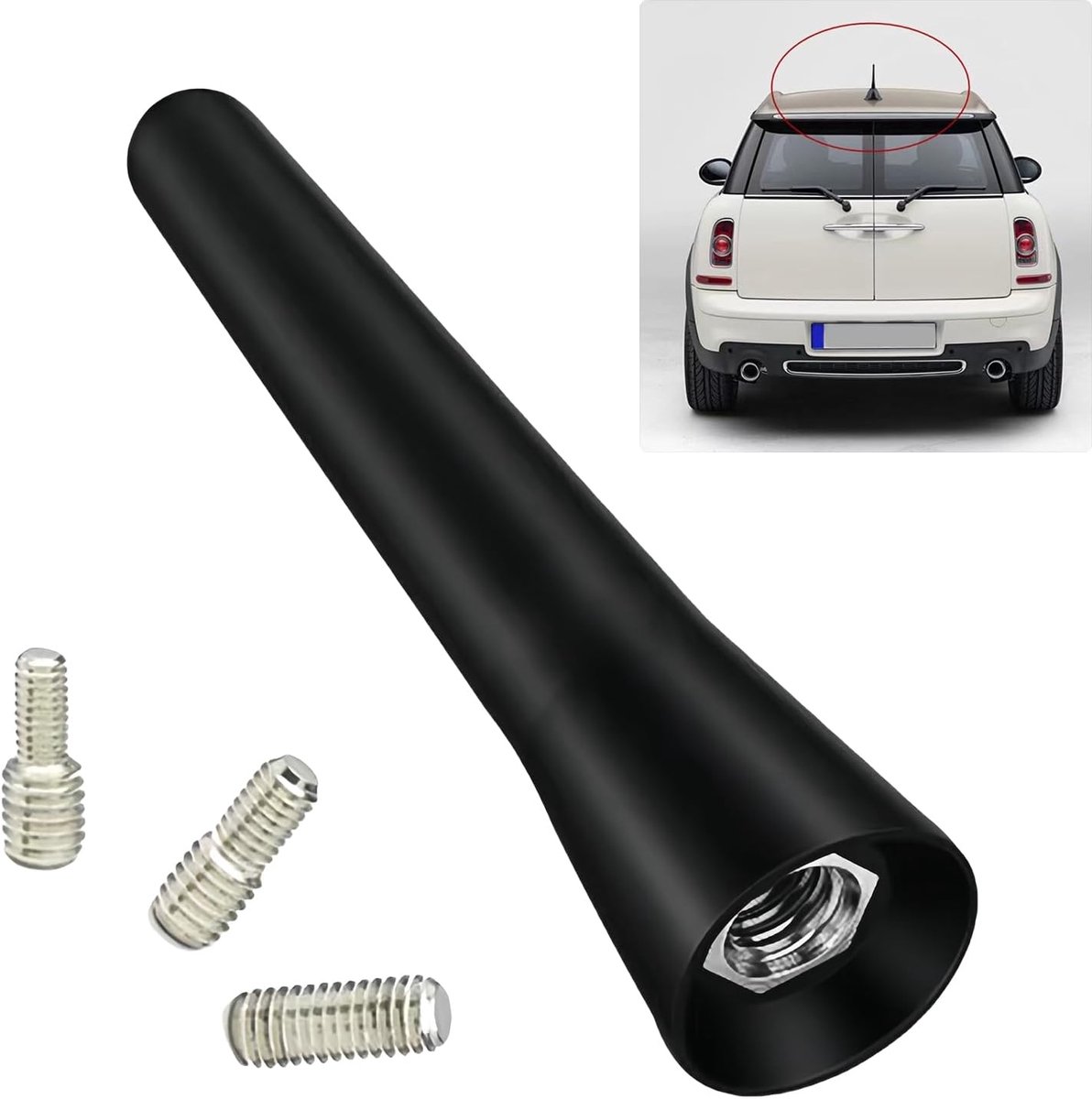 Autoantenne 6,5 cm - universele dakantenne - versterkte ontvangst - eenvoudige montage - ShopVlot