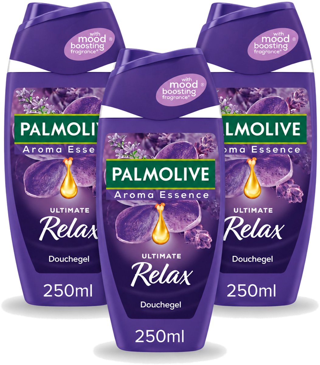 3 x Palmolive - Arroma Essence - Douchegel - Lavendel & Ylang Ylang - Ultimate Relax - 250 ml - Voordeelverpakking - 3 stuks