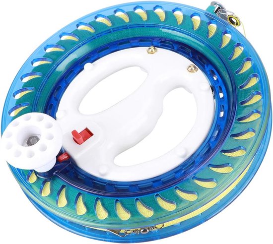 Crystal Reel Wiel Multifunctionele Zee Vissen Hand Vangst Handvat Kite Spool met 450 m Lijn — afbeelding 5