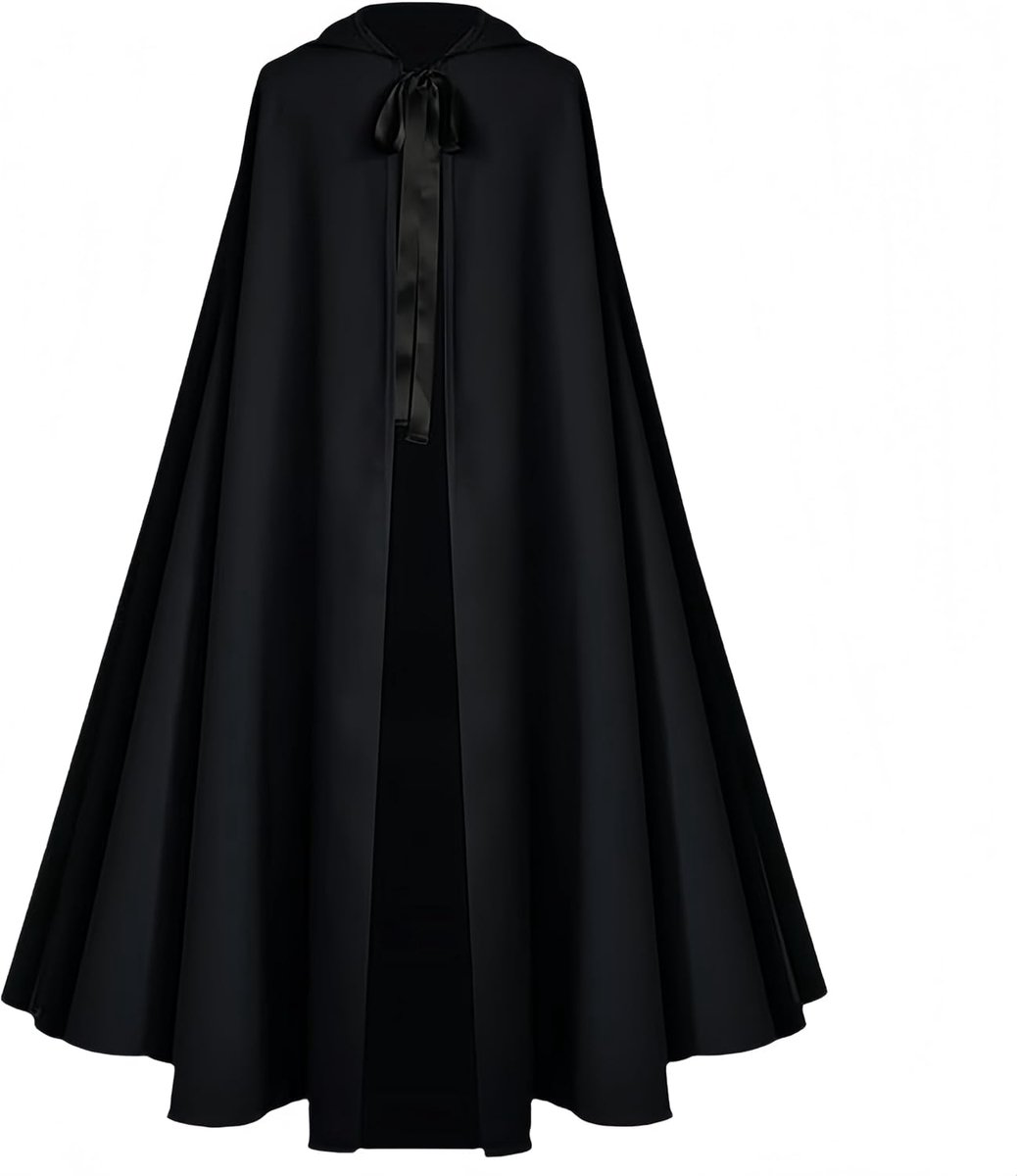 Halloween -Mantel met Capuchon voor Volwassenen -Renaissance Middeleeuwse Heks Cape -Kostuum voor Mannen en Vrouwen,130cm