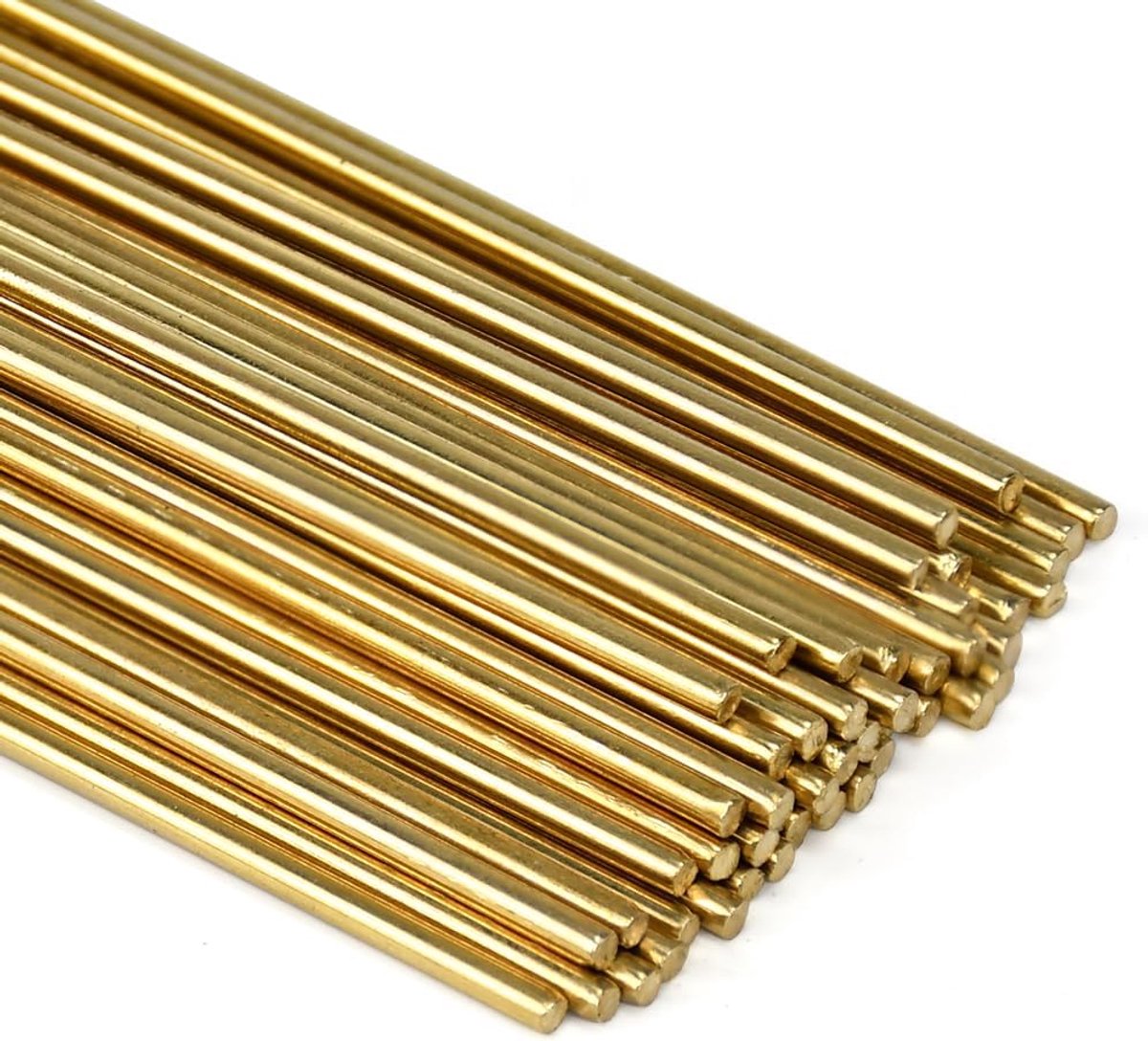 50 stuks messing staven 2 mm x 250 mm lasdraad industrieel autogen lasstaven koper hardlot koperlasdraad voor buisverbindingen, laselelektroden, lasaccessoires