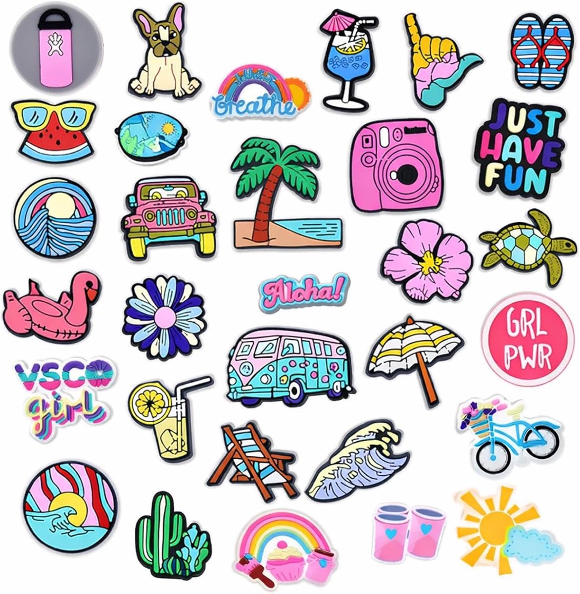 Letters pinnen voor croc, accessoires schoen bedels stekers sticker