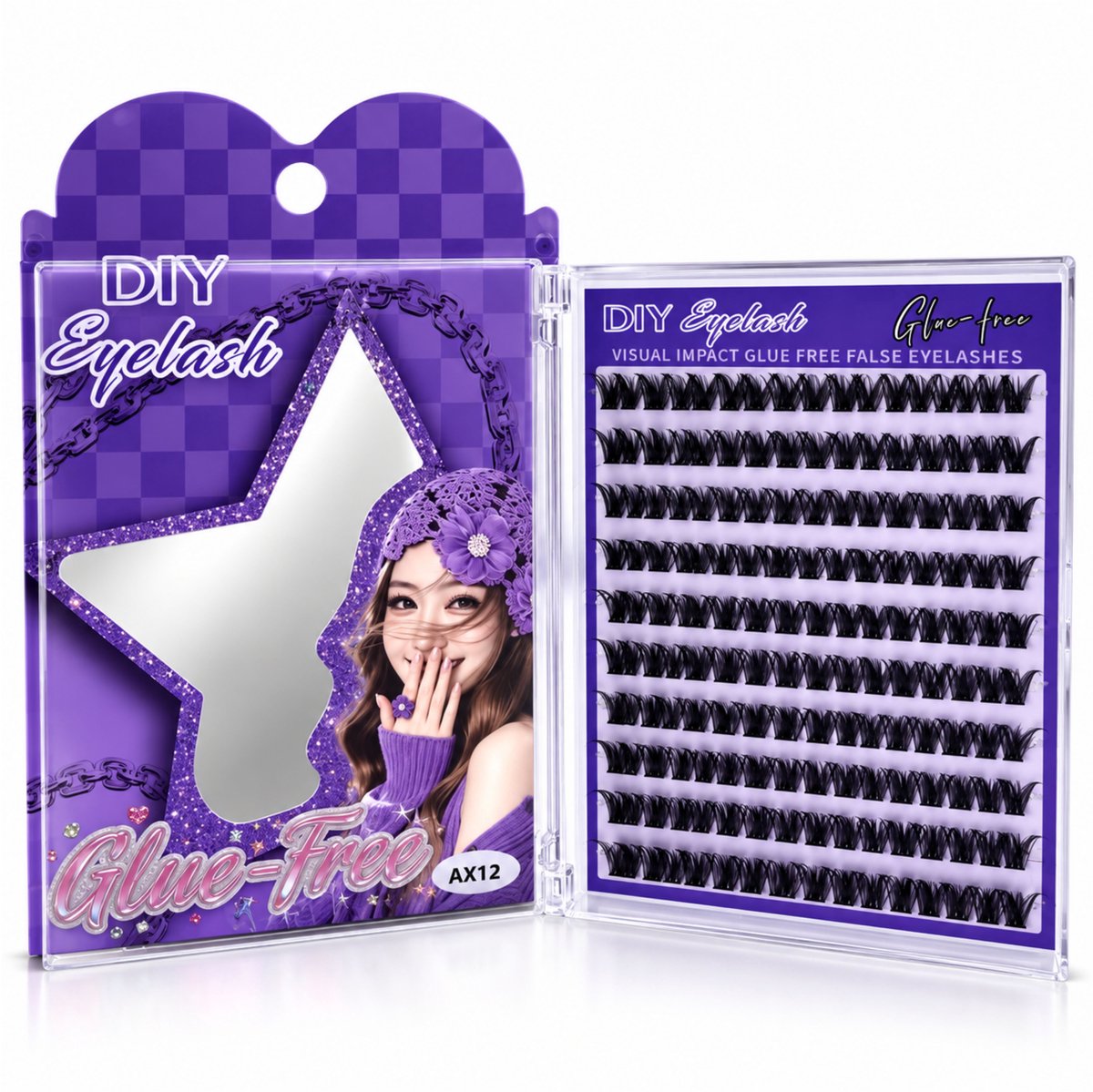 Guardian Beauty Wimper Naturel - Lijmvrije Extensions - Cluster Wimpers - Kunstwimpers - Code: AX012