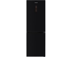 Heinner HCNF-HM400DINVGBKE++ Koel-vriescombinatie – 400 L – No Frost – Dual Inverter Technologie – Touchbediening met LED-display – Super Freeze – Holiday-functie – Chillercompartiment – Open-deur Alarm – Zwart Glas – 5 Jaar Garantie
