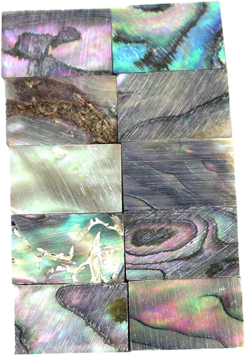 10 stuks abalone shell inlay strips voor gitaar, mandoline, vioolbouwer, Purfling binding, 13 x 8 x 2 mm