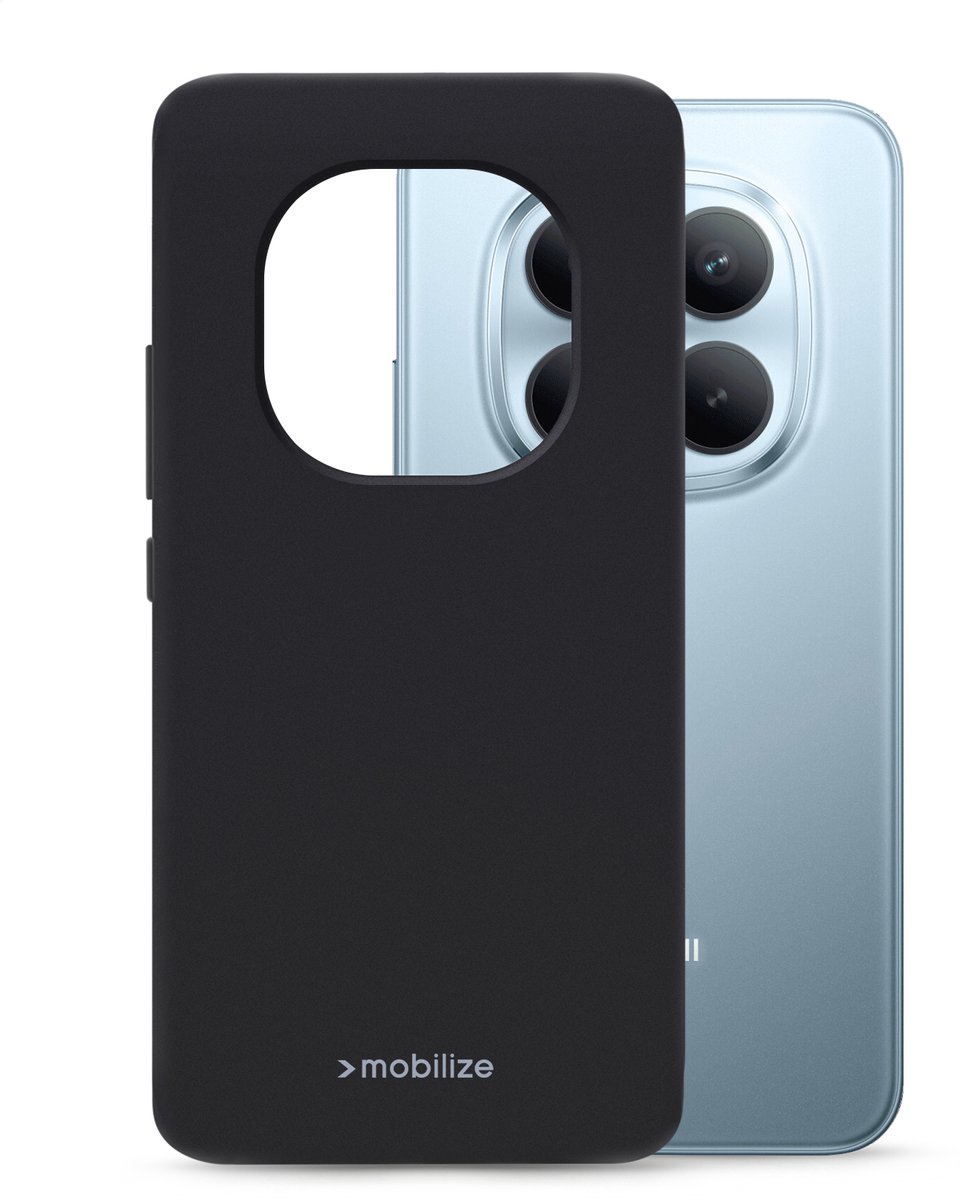 Mobilize Rubber Gelly Case - Geschikt voor Xiaomi Redmi Note 17 Pro Max 5G - Matt Black