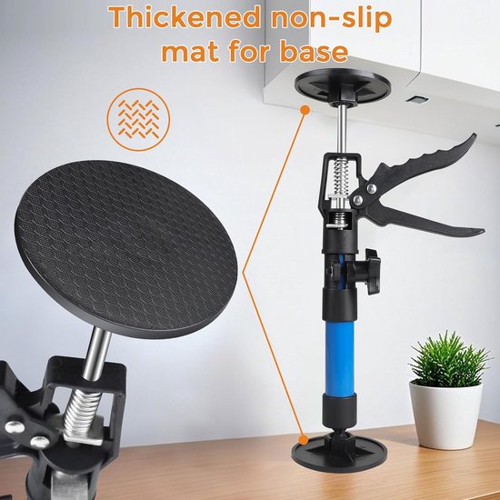 3 stuks plafondsteun telescoopstang, telescopische deursteun, maximale belasting 40 kg, rek 30-59 cm, voor kasten, deurkozijnen — afbeelding 4