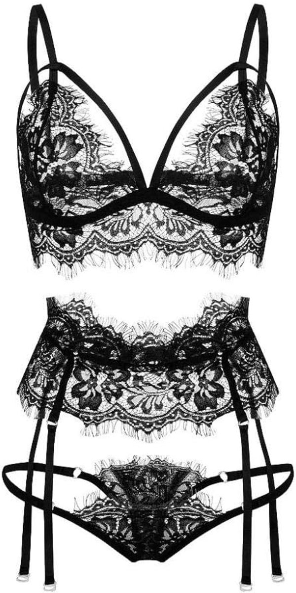 Voorste gesp Voorste en voorste gesp Sexy lingerie BH-set Kleine borsten Dikke beha