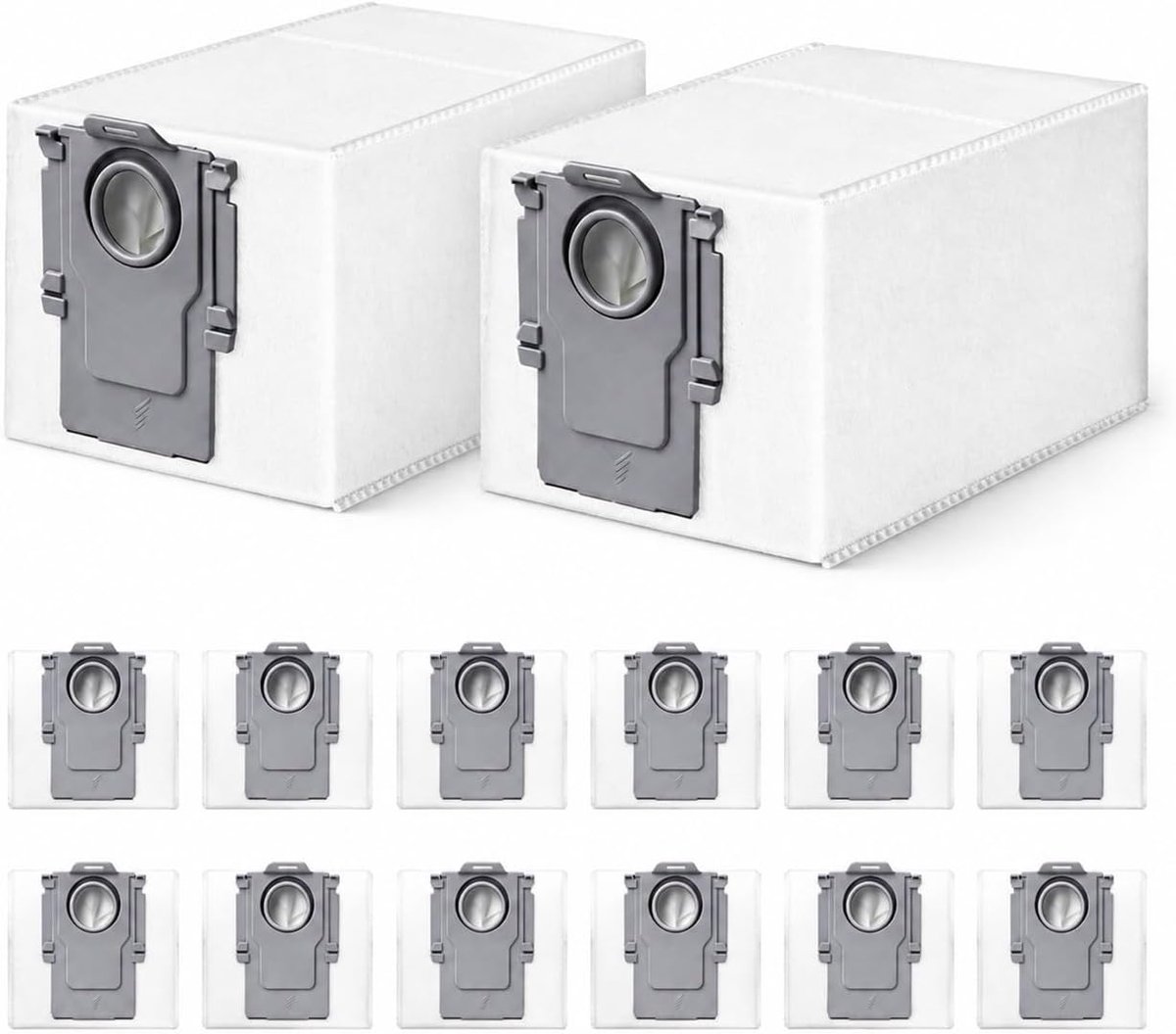 14 stuks stofzakken voor Roborock Q Revo/Saros 10/10R/S8 MaxV/QV 35A/Qrevo S5V/QV35S/Z70/Qrevo/S/Qrevo Pro/Plus/MaxV/Master/Curv/Edge/S5X/Qrevo Edge S5A/Qrevo Slim robotstofzuiger accessoires
