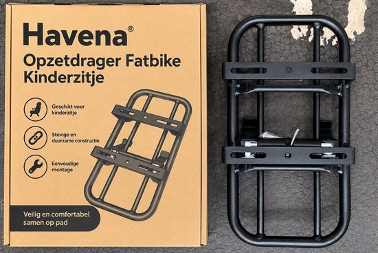 Havena Kinderzitje Opzetdrager Fatbike — afbeelding 2