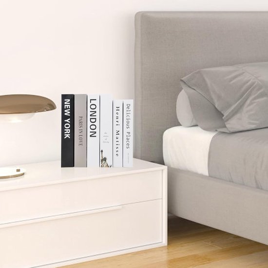 6 decoratieve boeken om je huis in te richten, modieus, creatieve Engelse letterprint, sierboeken, simulatie, opbergboek voor boekenkast, salontafel, display, planken, A — afbeelding 3