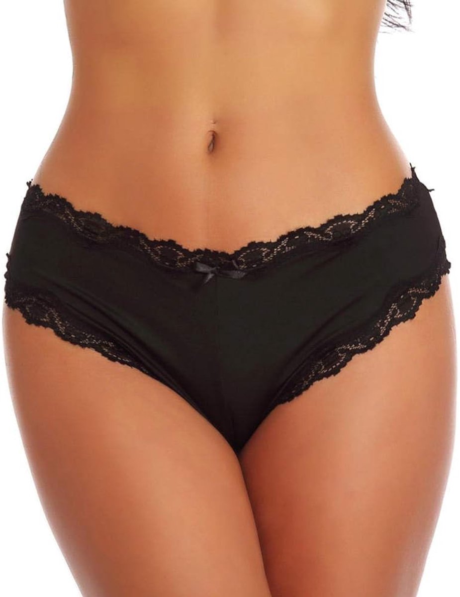 Dameskostuums Dames Ondergoed Sexy Lingerie Bandage Kanten Slipje Lingerie Nachthemd Onderbroek Temptation Erotic-Black_XXL