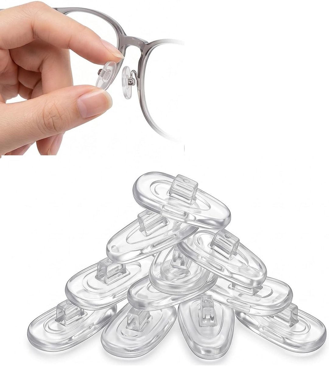 Neussteunen voor brillen - 20 paar - silicone - anti-slip voor maximaal comfort - ShopVlot