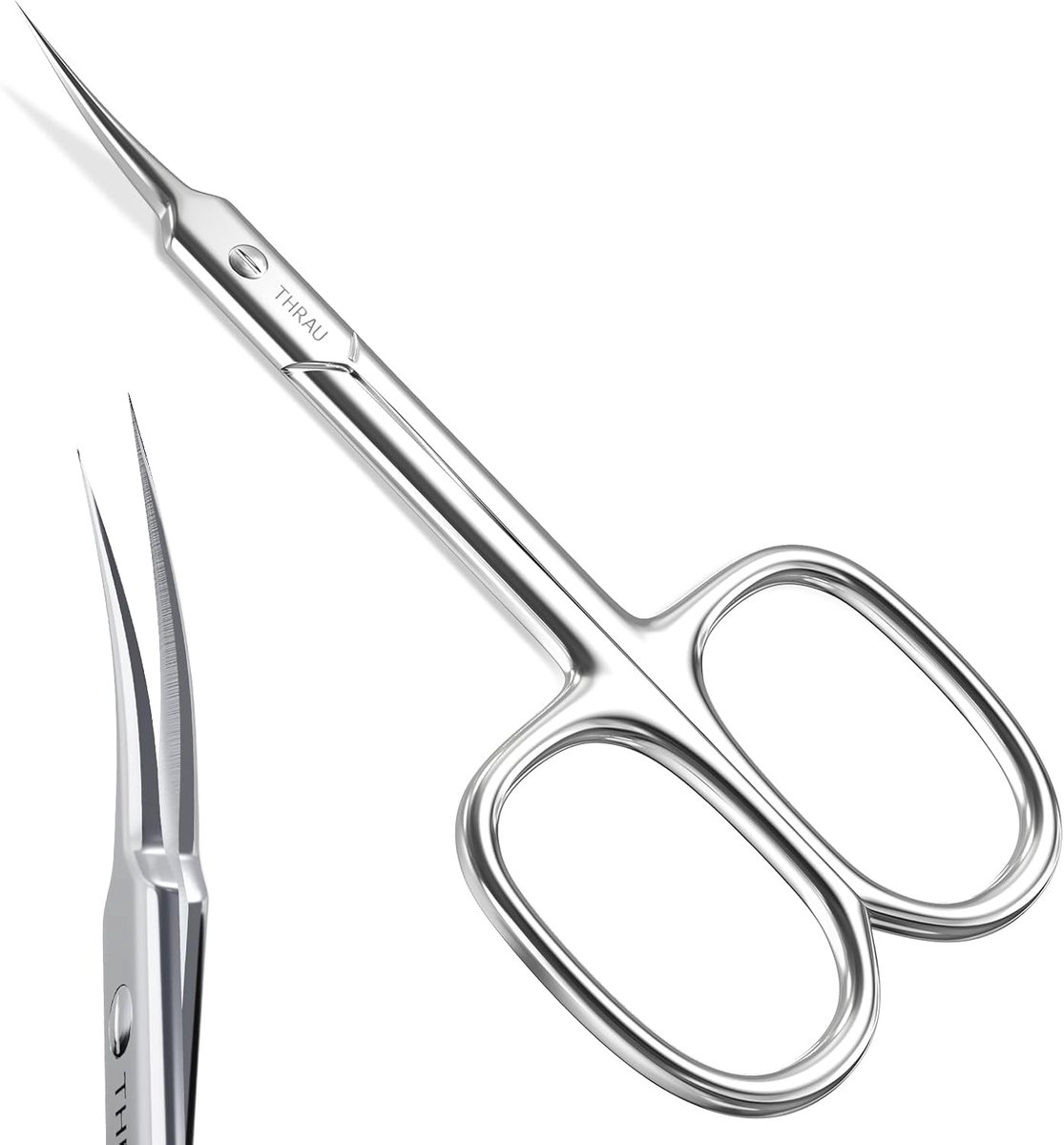 SnelShoppen - Extra Fijne Nagelriem Schaar met Gebogen Blad voor Manicure en Pedicure, Precisie Trimset voor Nagels, Wenkbrauwen en Huid van Chirurgis