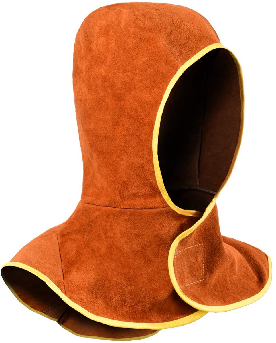 QeeLink Welding hood with breathable lining, leather welding cap heat resistant, welding helmet lining with neck and - ShopVlot