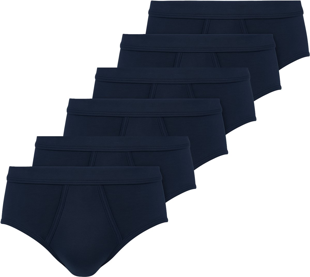 Schiesser Sportslip met gulp Essential 6-pack blauw