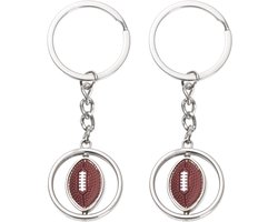American Football Keychain 2pcs,Rugby Keychain,American Football Rugby Gifts Gifts for All Ball Sports Fans - ShopVlot