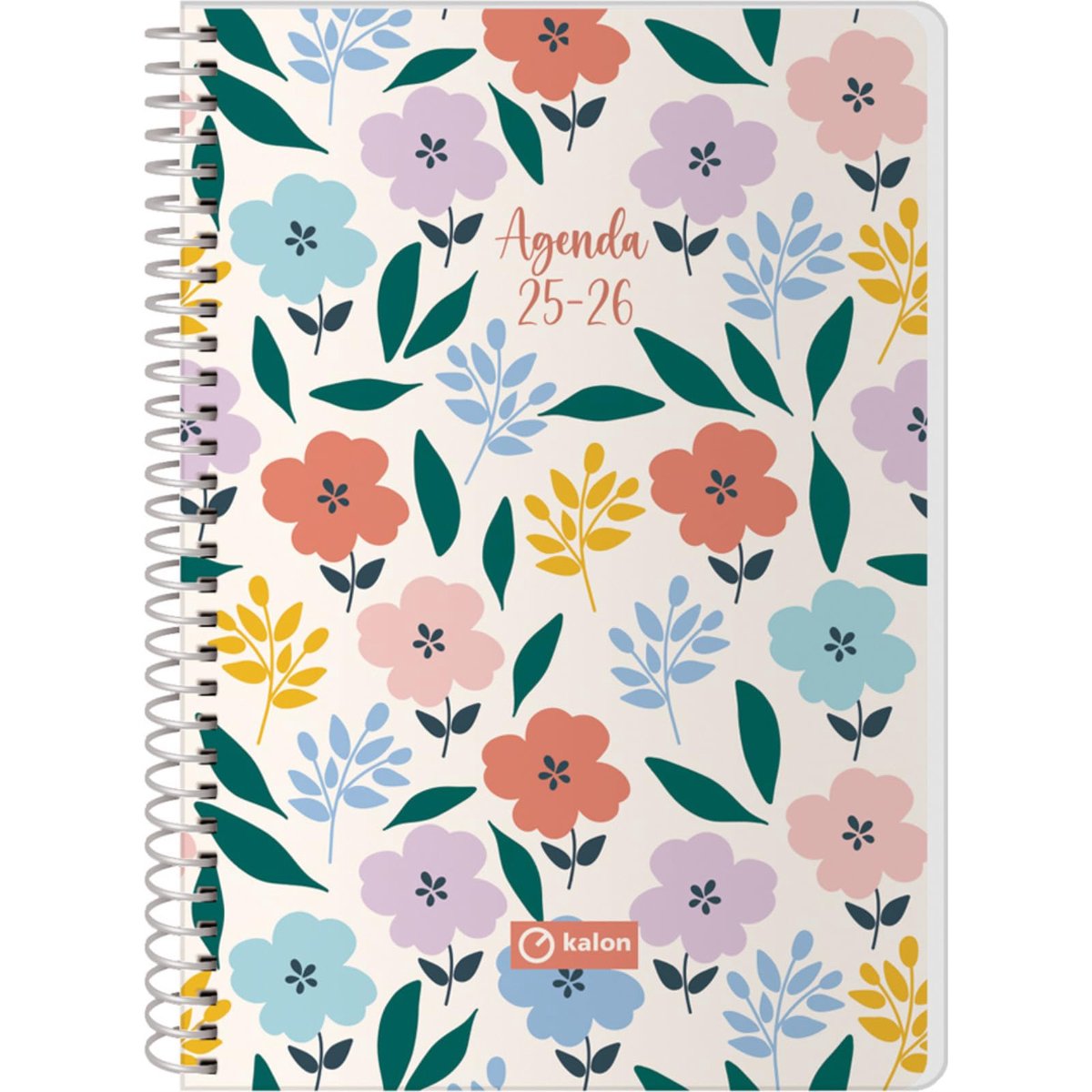 Q Kalon - Schoolagenda 2025 2026 - Dag per Pagina, Formaat A5 (15x21 cm), Spaans en Engels, September tot Juni - ShopVlot