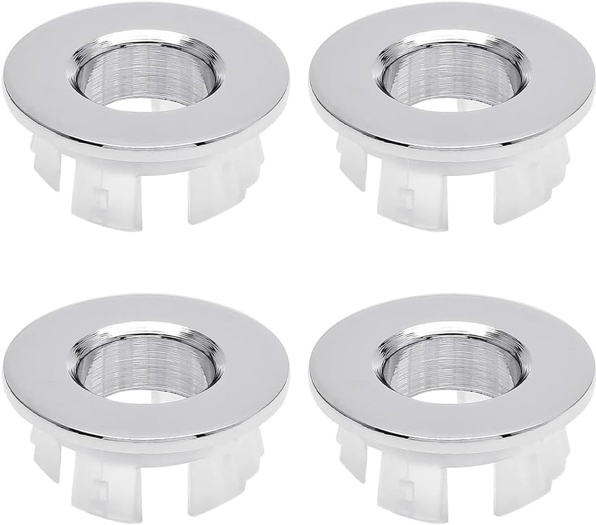4pcs Copper Basin Overflow Stops, Overflow Rings, Round Overflow Cover, Overflow Ring - ShopVlot