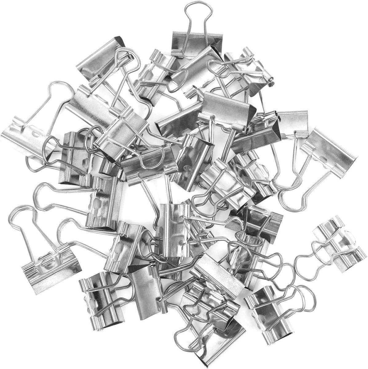 Foldbackclips 19 mm - metalen klemmen - stevig en duurzaam - ideaal voor kantoorarchivering - ShopVlot