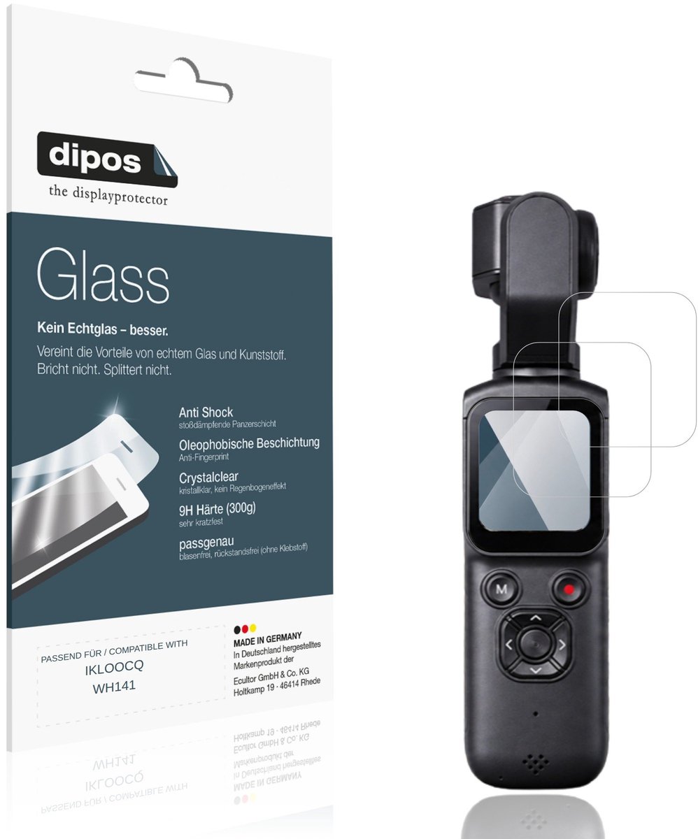 dipos – 2x Pantserfolie geschikt voor IKLOOCQ WH141 | 9H Screenprotector