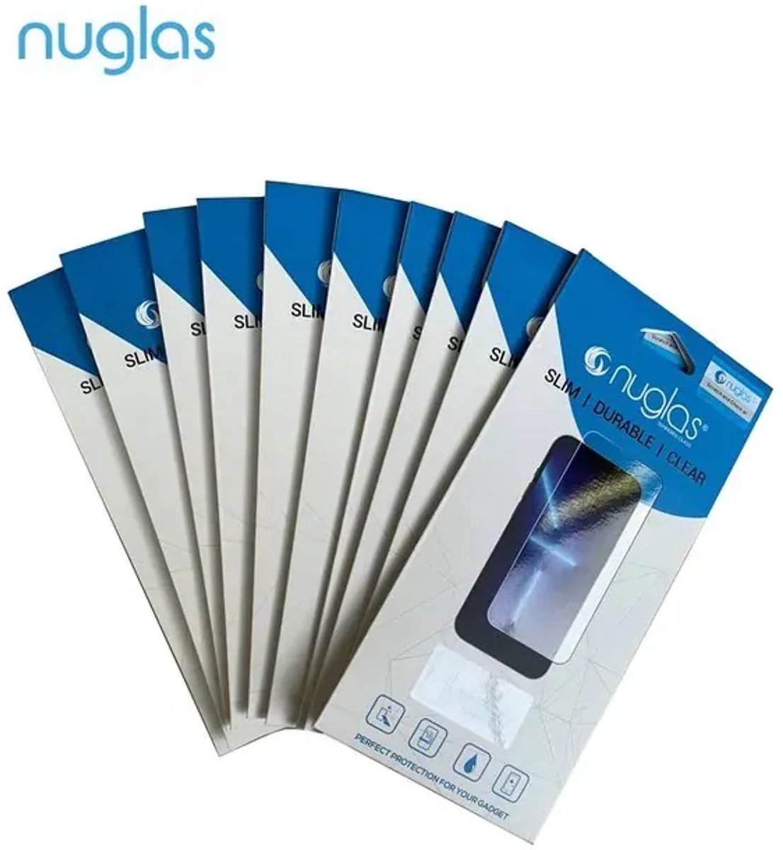 NuGlas screenprotector set van 10 - iPhone 17 Air - 2,5D glas