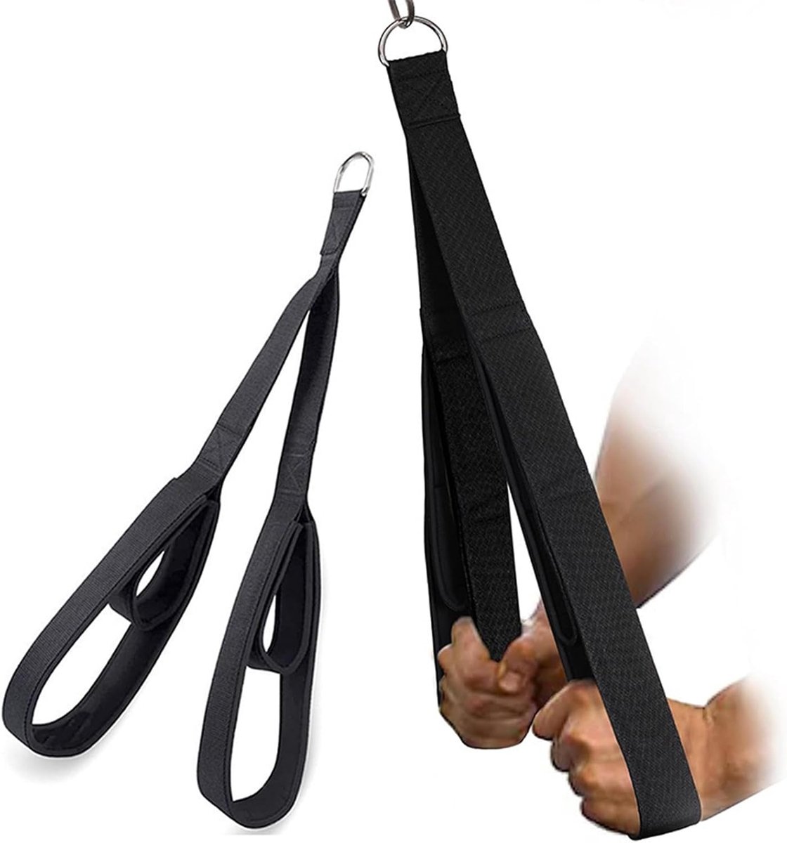 Tricep Rope - Zwarte kabelaccessoire - Versterkt triceps - Verbeter trainingsresultaten - ShopVlot
