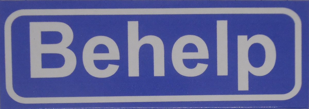 Souv© - koelkast magneet - plaatsnaam bord - kombord - souvenir - koelkastmagneetje - relatiegeschenk Behelp