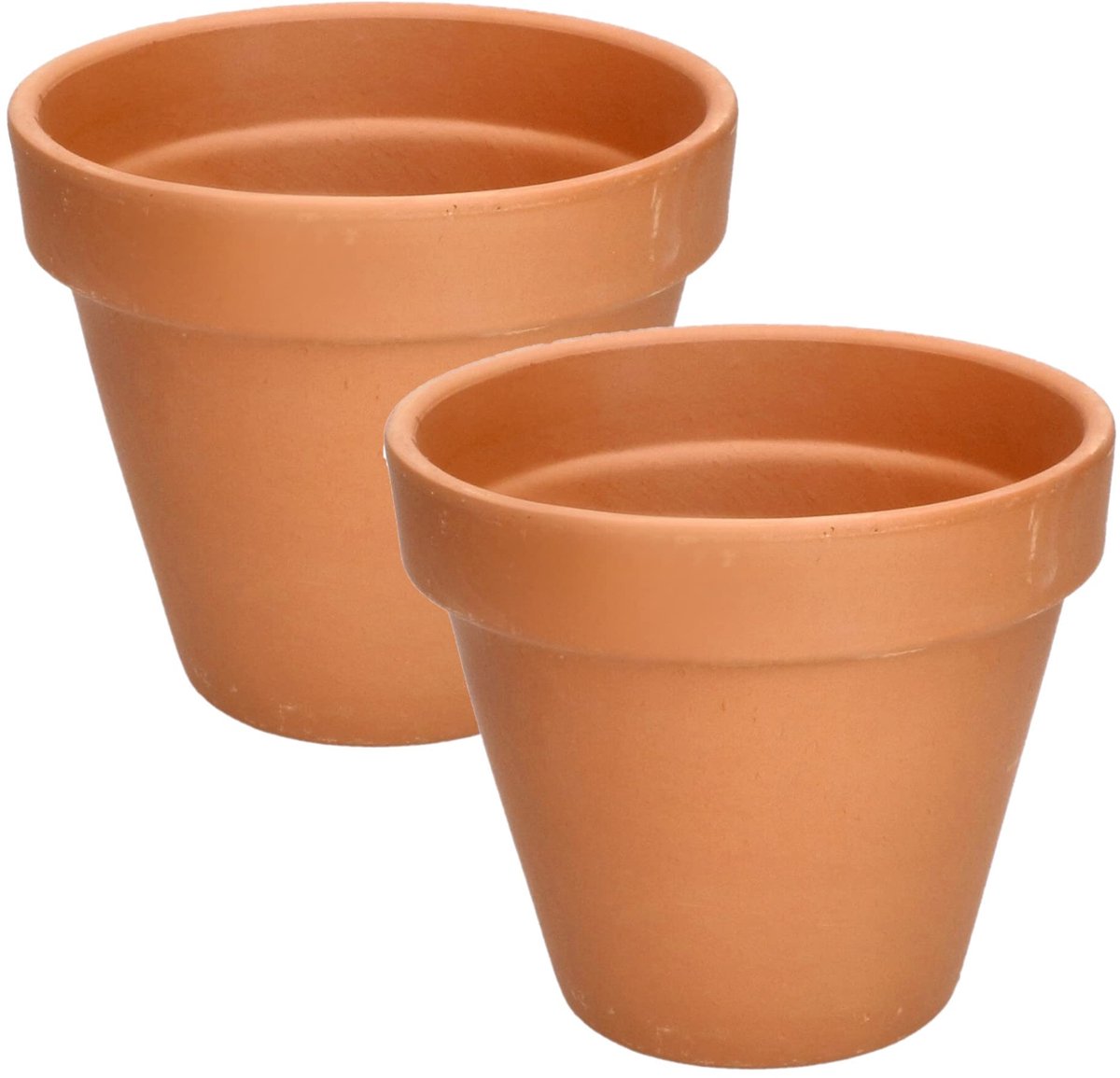 KOTARBAU® Terracotta Bloempot Ø 17 cm - Terracotta Plantenpot met Afvoergat Bloempot - Ongeglazuurde Keramiek - 15 cm hoog - Terracotta