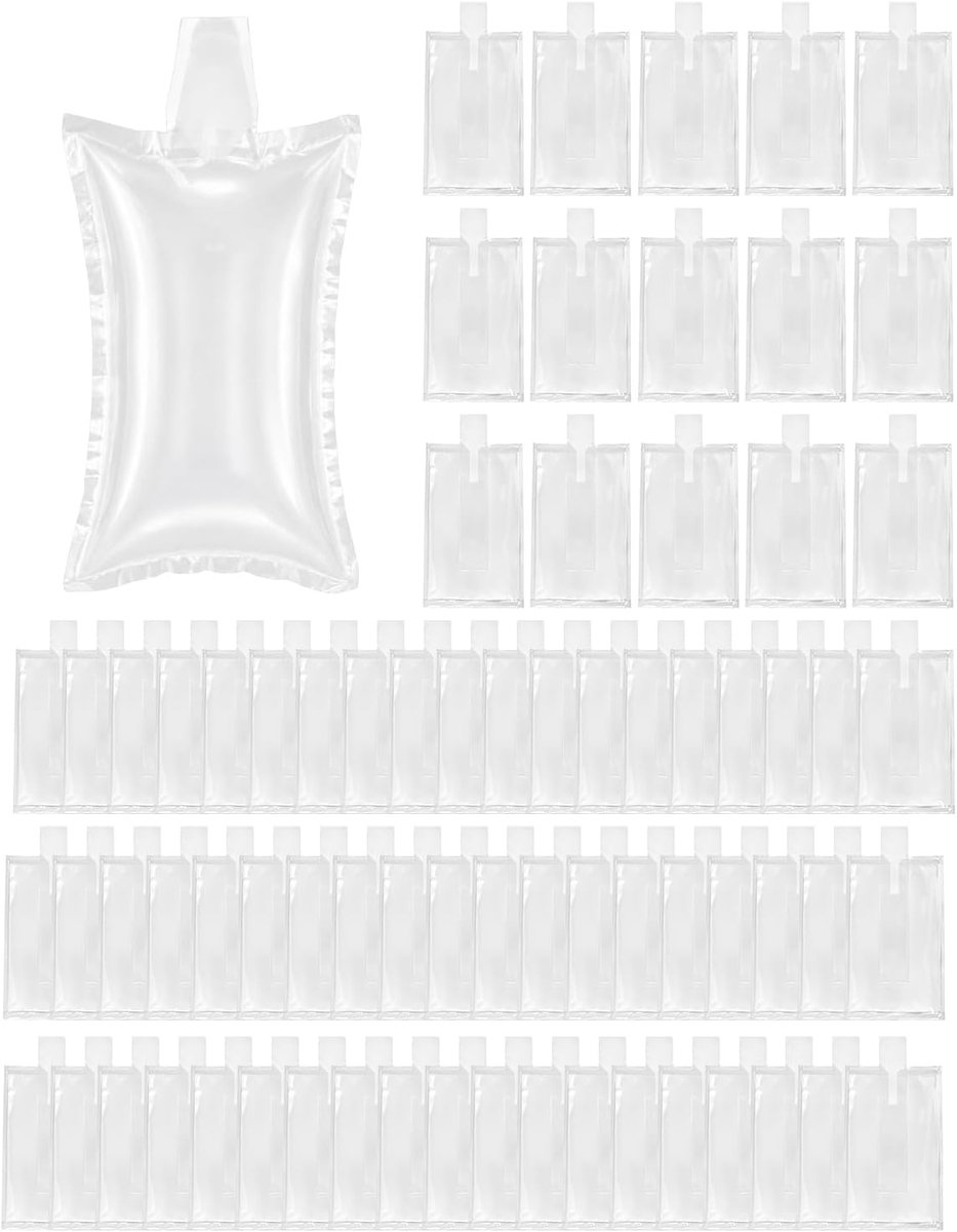 100 stuks luchtkussenzakken, verpakking 10 x 15 cm, luchtkussen voor verzendvulling, gevoerde zakken ter bescherming - ShopVlot