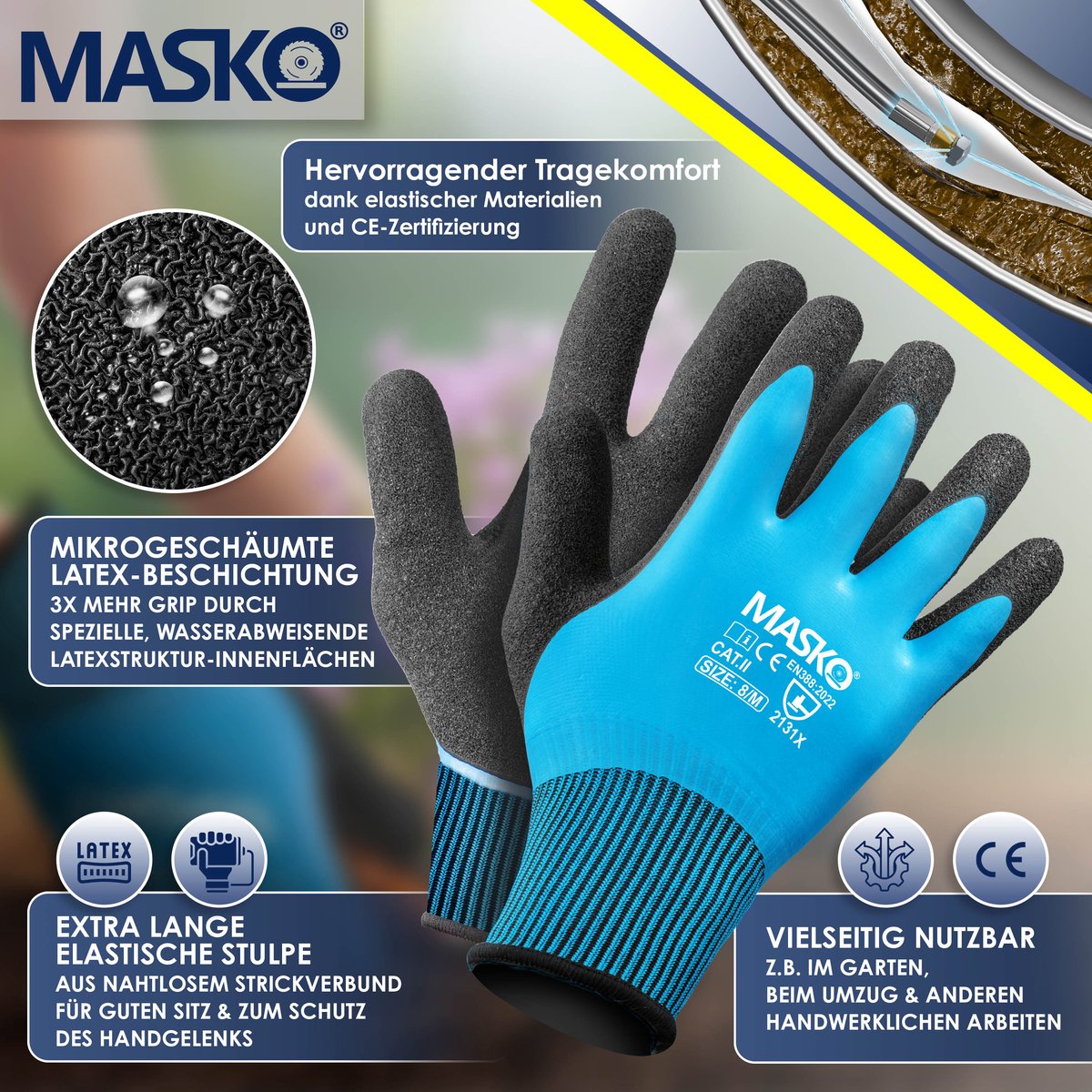 MASKO Rioolreinigingsslang 15 m 200 bar - Afvoerreiniger Set met 3 Adapters en 2 Sproeikoppen voor Kärcher K2-K7 en Lavor Hogedrukreiniger - Antraciet – foto 2